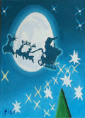 Trineo Volando Por La Luna