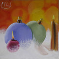 Bolas Y Velas De Navidad